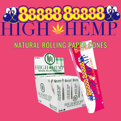 High Hemp Rolling Paper Cones