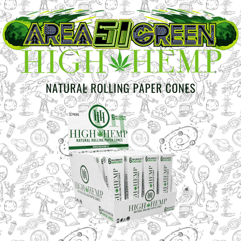 High Hemp Rolling Paper Cones