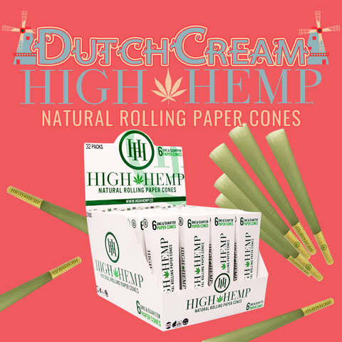 High Hemp Rolling Paper Cones