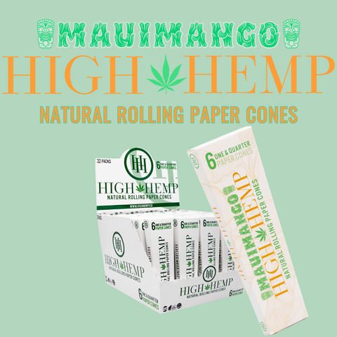 High Hemp Rolling Paper Cones