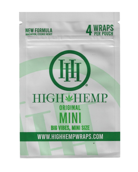 High Hemp wraps packaging with green and white design