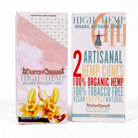 Dutch Cream Hemp Cones — Pre-Rolled Vanilla-Cream Organic Cones