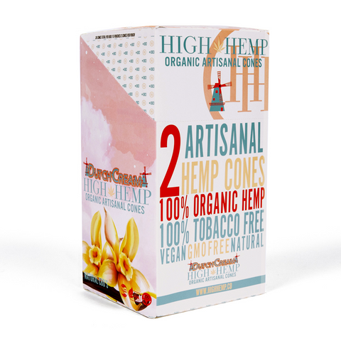 Dutch Cream Hemp Cones — Pre-Rolled Vanilla-Cream Organic Cones
