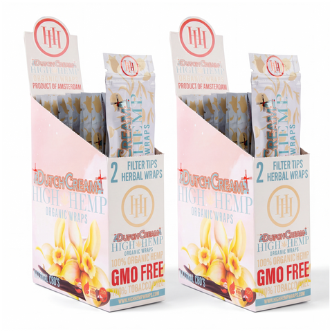 Dutch Cream Hemp Wraps — Smooth Vanilla-Cream Organic Blunt Wraps
