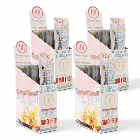 Dutch Cream Hemp Wraps — Smooth Vanilla-Cream Organic Blunt Wraps