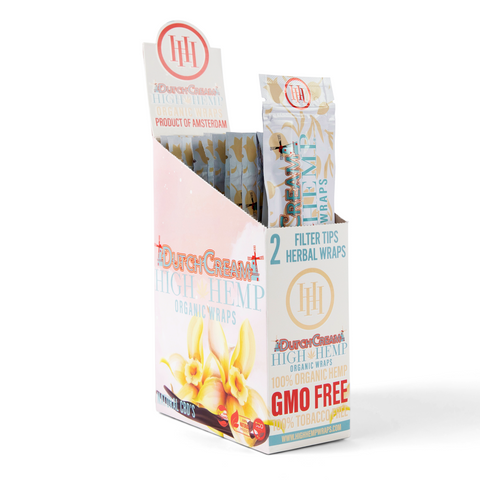 Dutch Cream Hemp Wraps — Smooth Vanilla-Cream Organic Blunt Wraps